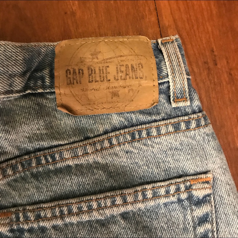 High waisted Gap jean shorts